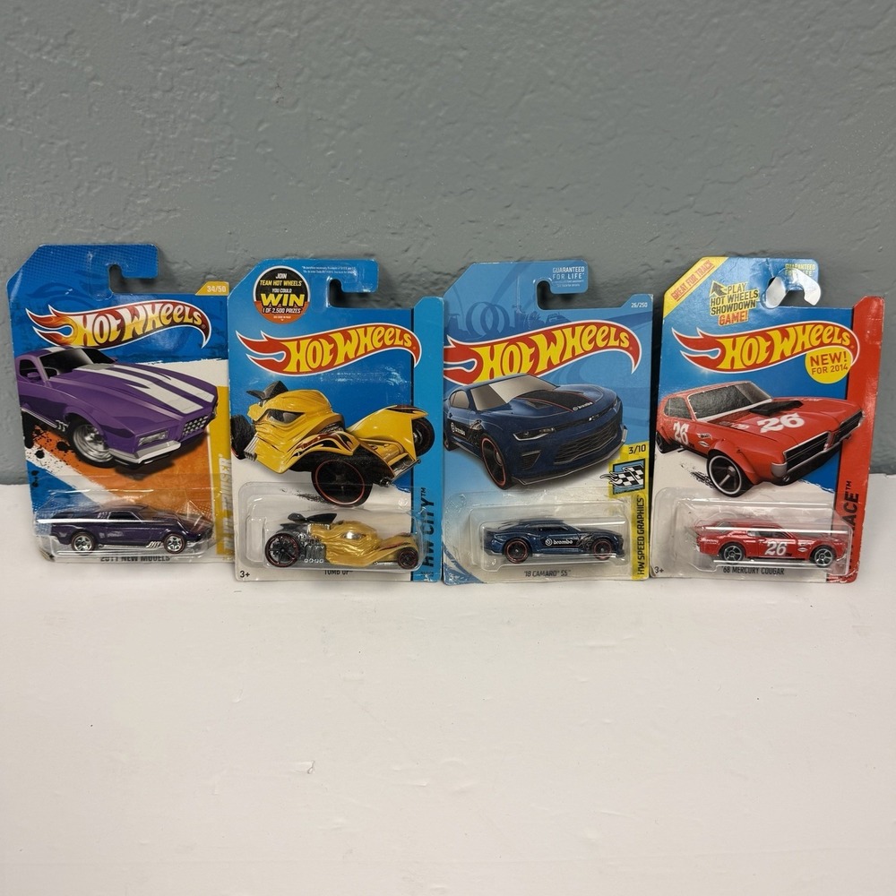 Hot Wheels Bent Cards Still Sealed Lot Of 4 Various Models